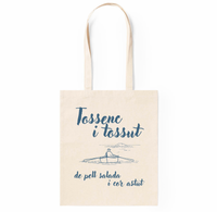Bossa tote de tela disseny Tossenc i Tossut