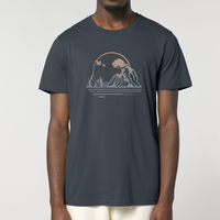 Camiseta gris oscuro con diseño de la Mar Menuda de Tossa
