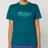 T-shirt SKYLINE · Bleu océan · unisexe
