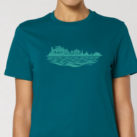 T-shirt SKYLINE · Bleu océan · unisexe