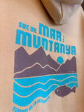 Detalle de impresión sudadera mar i muntanya Blaudeblaus