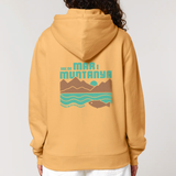 Sudadera amarilla dessuadora groga Mar i muntanya de Blaudeblaus