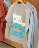 Sudadera de mujer • PELL SALADA • Gris jaspeado