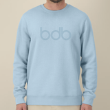 Dessuadora sense caputxa COSTA BRAVA • Blau cel • Unisex