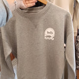 Sudadera de mujer • PELL SALADA • Gris jaspeado